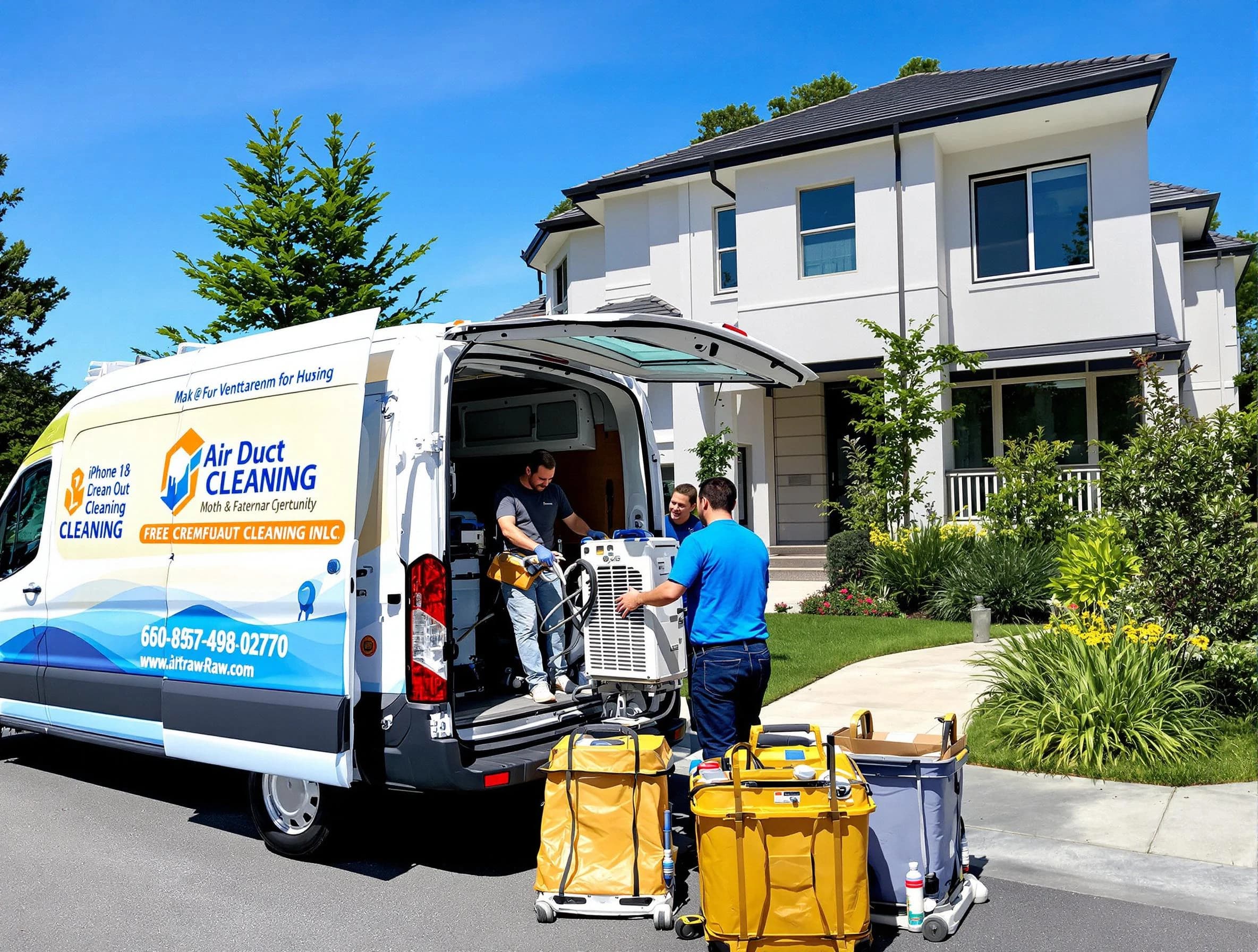 Franklin Park Air Duct Cleaning technician performing professional air duct cleaning in Franklin Park