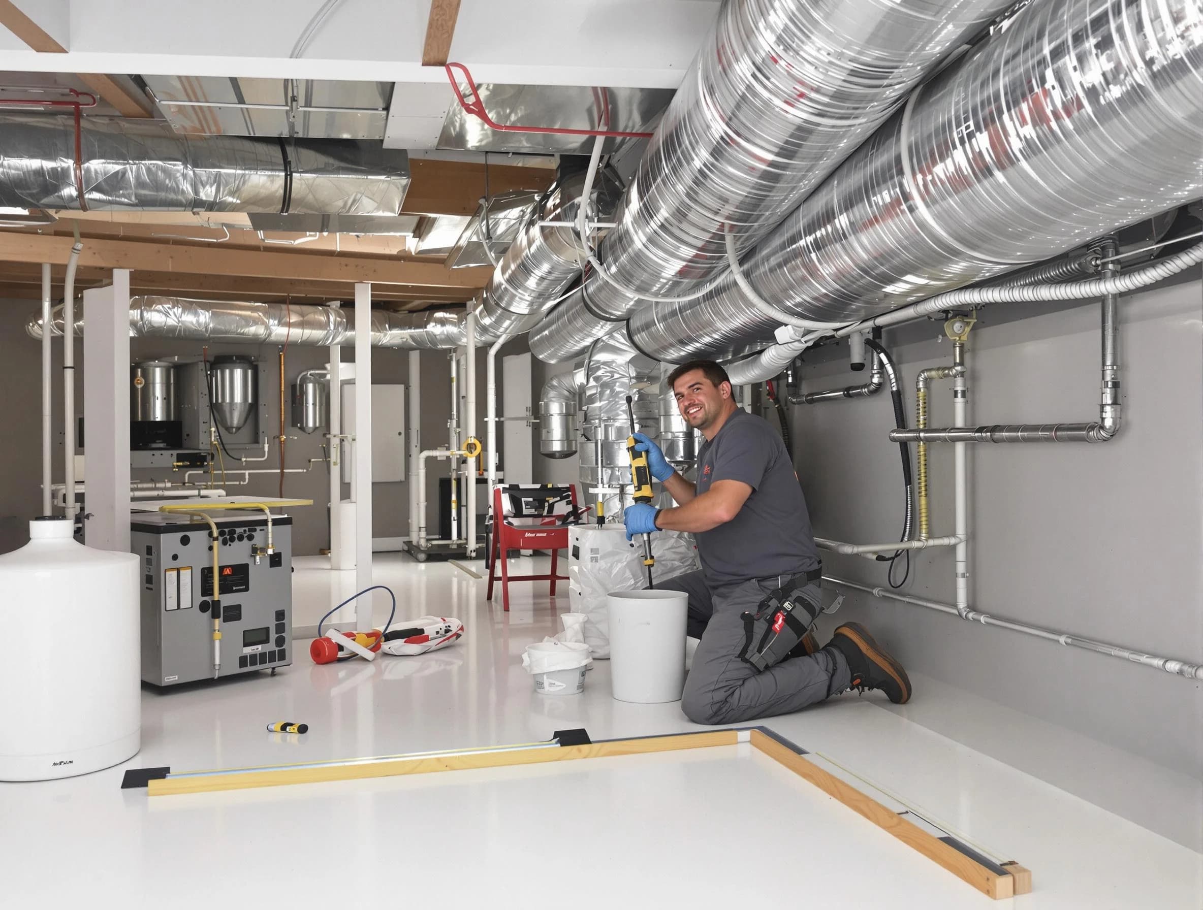 Professional duct sealing service by Franklin Park Air Duct Cleaning in Franklin Park