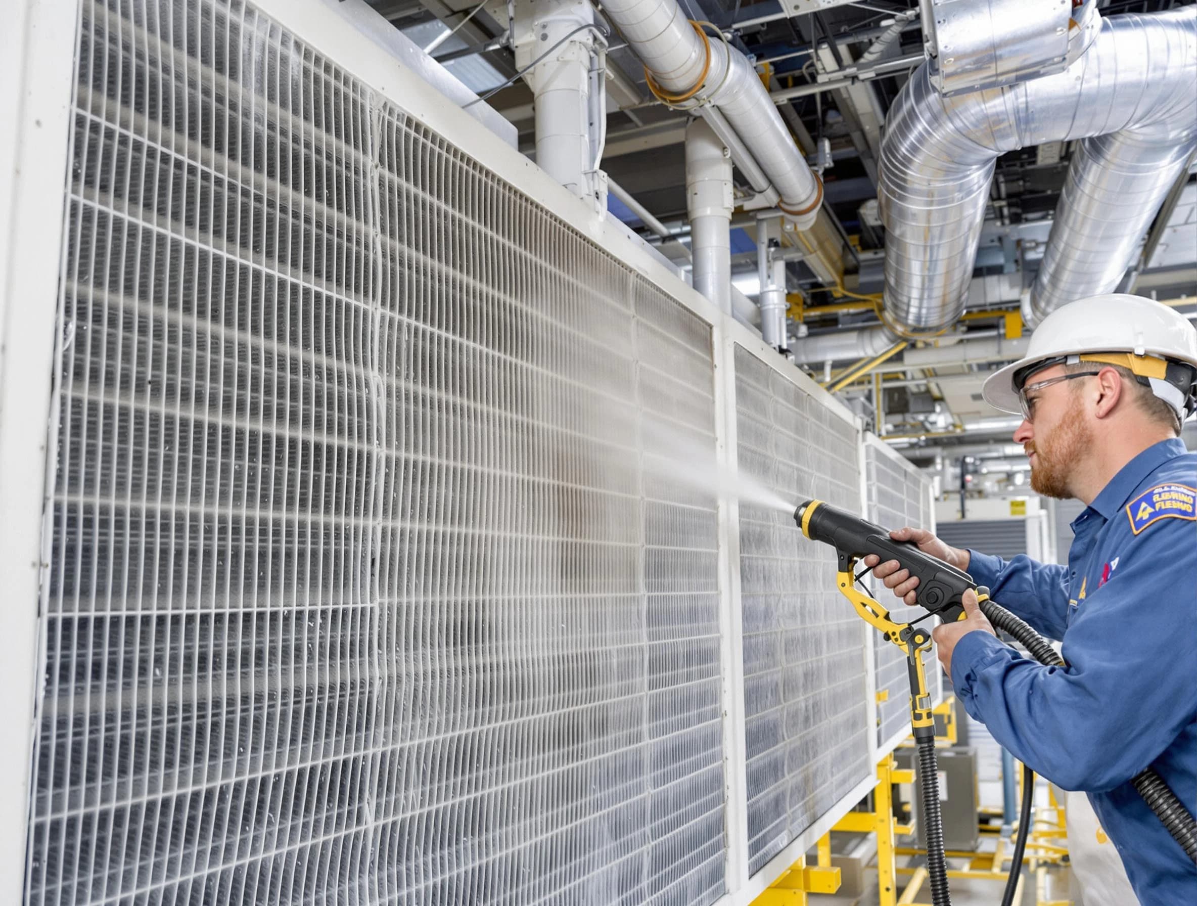 Professional commercial coil cleaning by Franklin Park Air Duct Cleaning in Franklin Park