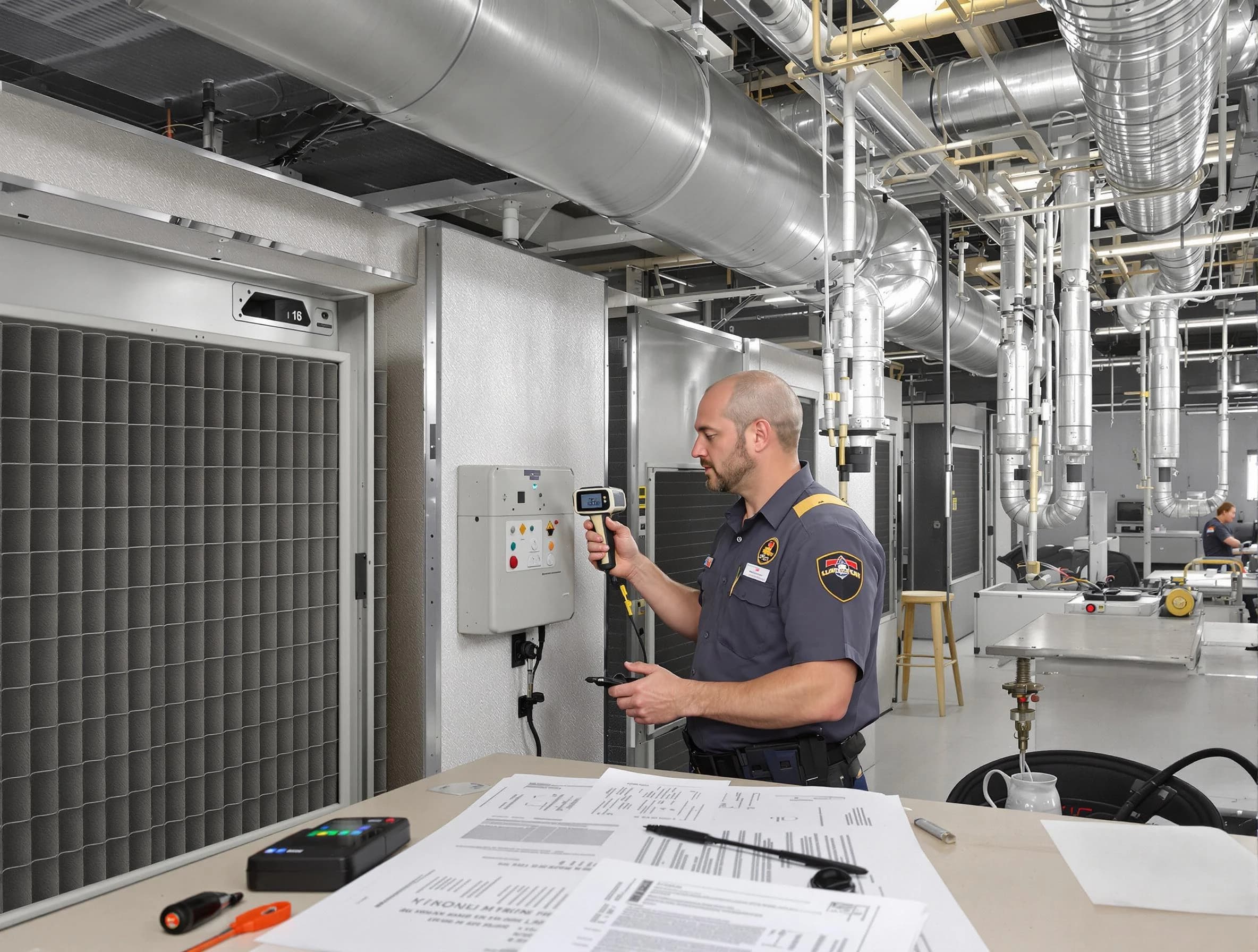 Professional filter system inspection by Franklin Park Air Duct Cleaning in Franklin Park