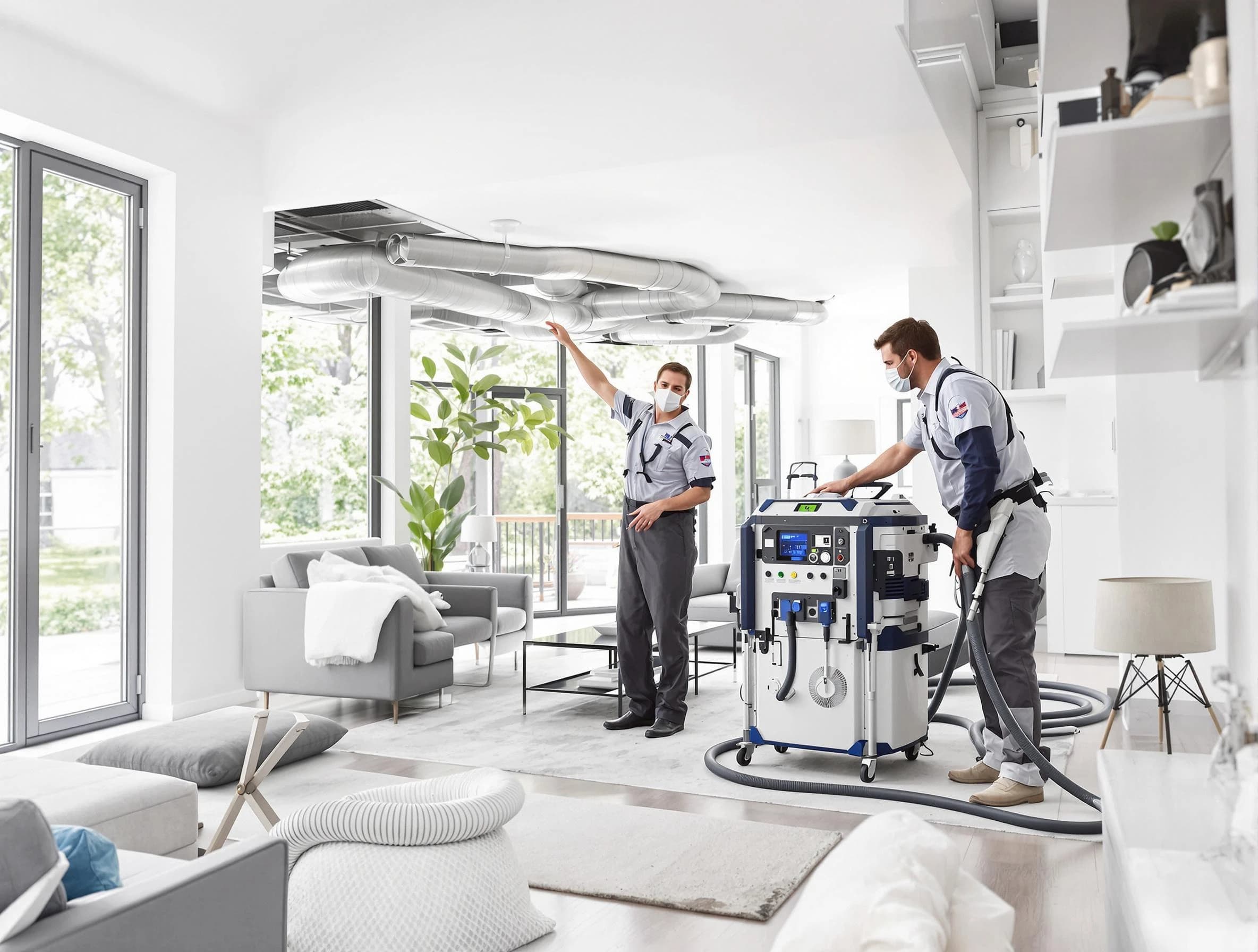 Franklin Park Air Duct Cleaning professional conducting pure air duct cleaning with state-of-the-art equipment in Franklin Park