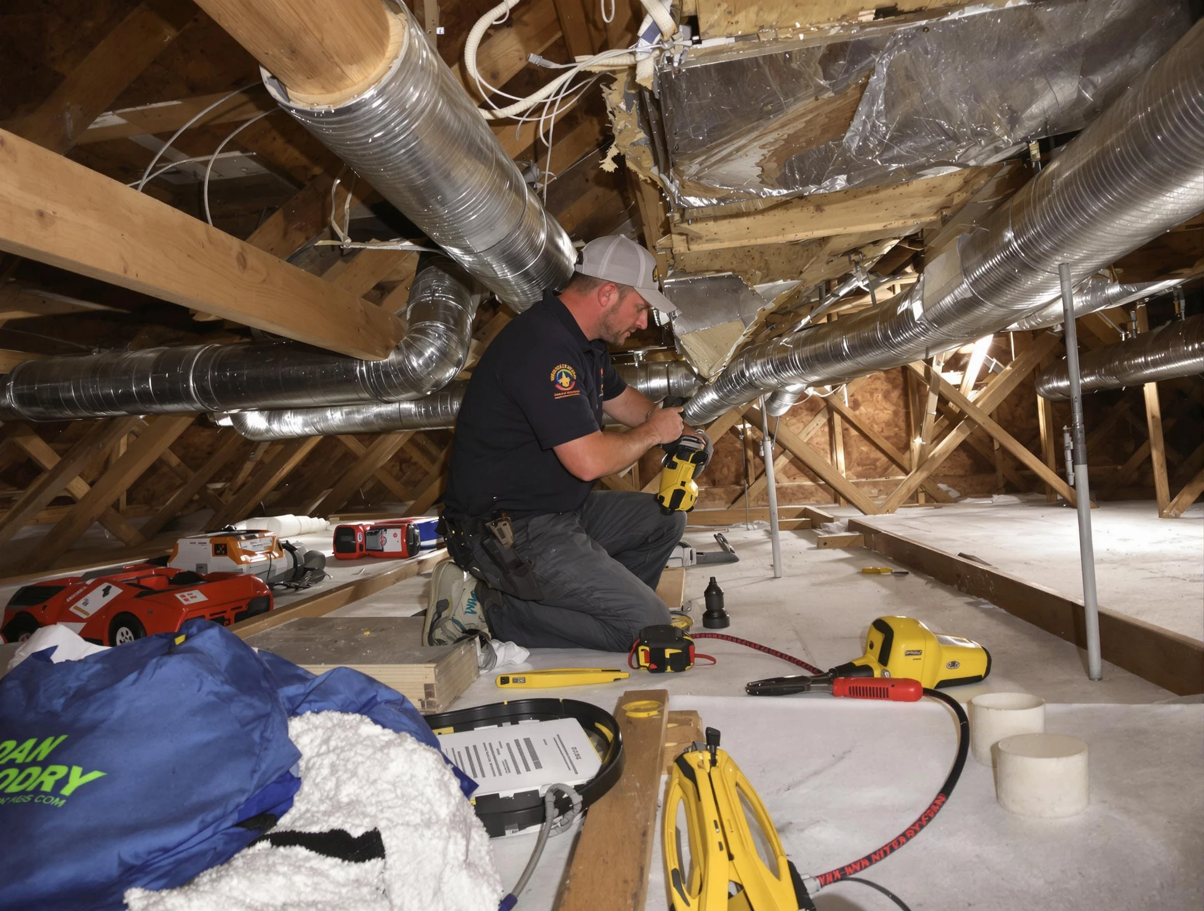 Professional air duct repair by Franklin Park Air Duct Cleaning in Franklin Park