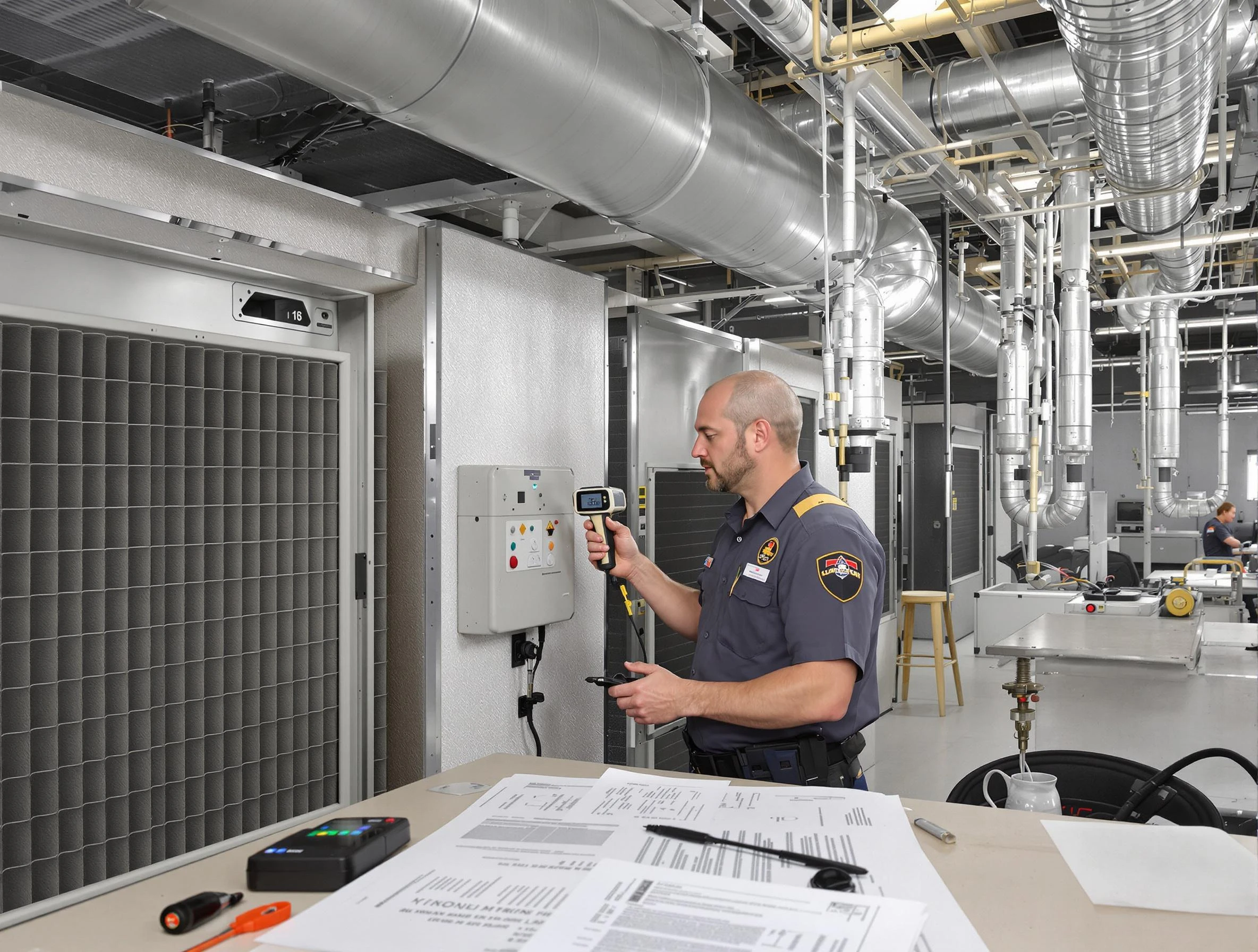 Professional filter system inspection by Franklin Park Air Duct Cleaning in Franklin Park